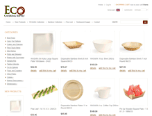 Tablet Screenshot of ecocateringsupply.com